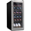 image:imageNutrichef 18 Bottle Wine Fridge  Dual Zone Wine Chiller  Adjustable Temperature 41F to 64F  Ultra Quiet Operation  Wine Cooler For Home amp Office  Free Standing 32x13x19 IN  Black