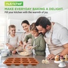 image:imageNutriChef 13 NonStick Muffin Baking Pan  Premium Dark Gray Carbon Steel Bake Tray Commercial Grade Restaurant Quality Metal Bakeware  Dishwasher Safenonstick muffin pan  copper