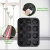 image:imageNutriChef 13 NonStick Muffin Baking Pan  Premium Dark Gray Carbon Steel Bake Tray Commercial Grade Restaurant Quality Metal Bakeware  Dishwasher Safenonstick muffin pan  black