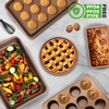 image:imageNutriChef 13 NonStick Muffin Baking Pan  Premium Dark Gray Carbon Steel Bake Tray Commercial Grade Restaurant Quality Metal Bakeware  Dishwasher Safenonstick muffin pan  gold