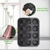 image:imageNutriChef 13 NonStick Muffin Baking Pan  Premium Dark Gray Carbon Steel Bake Tray Commercial Grade Restaurant Quality Metal Bakeware  Dishwasher Safenonstick muffin pan  dark gray