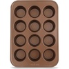 image:imageNutriChef 13 NonStick Muffin Baking Pan  Premium Dark Gray Carbon Steel Bake Tray Commercial Grade Restaurant Quality Metal Bakeware  Dishwasher Safenonstick muffin pan  gold