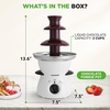 image:imageNutriChef Electric 3 Tier Chocolate Fondue Fountain  Countertop Chocolate Melter amp Warmer Pot  EasytoClean Perfect for Dipping Strawberries Marshmallows amp Fruit  Pot Capacity 16 OZ