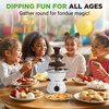 image:imageNutriChef Electric 3 Tier Chocolate Fondue Fountain  Countertop Chocolate Melter amp Warmer Pot  EasytoClean Perfect for Dipping Strawberries Marshmallows amp Fruit  Pot Capacity 16 OZ