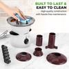 image:imageNutriChef Electric 3 Tier Chocolate Fondue Fountain  Countertop Chocolate Melter amp Warmer Pot  EasytoClean Perfect for Dipping Strawberries Marshmallows amp Fruit  Pot Capacity 16 OZ