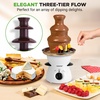image:imageNutriChef Electric 3 Tier Chocolate Fondue Fountain  Countertop Chocolate Melter amp Warmer Pot  EasytoClean Perfect for Dipping Strawberries Marshmallows amp Fruit  Pot Capacity 16 OZ