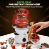 image:imageNutriChef Electric 3 Tier Chocolate Fondue Fountain  Countertop Chocolate Melter amp Warmer Pot  EasytoClean Perfect for Dipping Strawberries Marshmallows amp Fruit  Pot Capacity 16 OZ