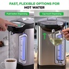 image:imageNutriChef Electric Water Boiler and Warmer  3L317 Qt Stainless Steel Electric Hot Water Dispenser wRotating Base Auto Shut Off Safety Lock Instant Heating for Coffee amp Tea NCHUB1353 Quarts