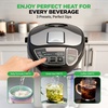 image:imageNutriChef Electric Water Boiler and Warmer  3L317 Qt Stainless Steel Electric Hot Water Dispenser wRotating Base Auto Shut Off Safety Lock Instant Heating for Coffee amp Tea NCHUB1332 Quarts