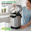 image:imageNutriChef Electric Water Boiler and Warmer  3L317 Qt Stainless Steel Electric Hot Water Dispenser wRotating Base Auto Shut Off Safety Lock Instant Heating for Coffee amp Tea NCHUB1342 Quarts