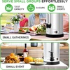 image:imageNutriChef Electric Water Boiler and Warmer  3L317 Qt Stainless Steel Electric Hot Water Dispenser wRotating Base Auto Shut Off Safety Lock Instant Heating for Coffee amp Tea NCHUB13137 Quarts