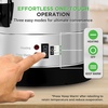 image:imageNutriChef Electric Water Boiler and Warmer  3L317 Qt Stainless Steel Electric Hot Water Dispenser wRotating Base Auto Shut Off Safety Lock Instant Heating for Coffee amp Tea NCHUB13137 Quarts