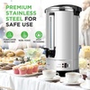 image:imageNutriChef Electric Water Boiler and Warmer  3L317 Qt Stainless Steel Electric Hot Water Dispenser wRotating Base Auto Shut Off Safety Lock Instant Heating for Coffee amp Tea NCHUB13201 Quarts