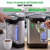 image:imageNutriChef Electric Water Boiler and Warmer  3L317 Qt Stainless Steel Electric Hot Water Dispenser wRotating Base Auto Shut Off Safety Lock Instant Heating for Coffee amp Tea NCHUB1342 Quarts