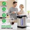 image:imageNutriChef Electric Water Boiler and Warmer  3L317 Qt Stainless Steel Electric Hot Water Dispenser wRotating Base Auto Shut Off Safety Lock Instant Heating for Coffee amp Tea NCHUB1342 Quarts