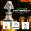 image:imageNutriChef Glass Whiskey Decanter  850ml Globe Whiskey Carafe Alcohol Decanter Set with Glasses  Liquor Decanter w Stopper amp Base For Brandy Wine Cognac Rum Gin Scotch Bourbon254 Ounces