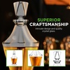 image:imageNutriChef Glass Whiskey Decanter  850ml Globe Whiskey Carafe Alcohol Decanter Set with Glasses  Liquor Decanter w Stopper amp Base For Brandy Wine Cognac Rum Gin Scotch Bourbon287 Ounces