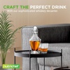 image:imageNutriChef Glass Whiskey Decanter  850ml Globe Whiskey Carafe Alcohol Decanter Set with Glasses  Liquor Decanter w Stopper amp Base For Brandy Wine Cognac Rum Gin Scotch Bourbon287 Ounces