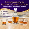 image:imageNutriChef Glass Whiskey Decanter  850ml Globe Whiskey Carafe Alcohol Decanter Set with Glasses  Liquor Decanter w Stopper amp Base For Brandy Wine Cognac Rum Gin Scotch Bourbon271 Ounces