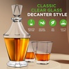 image:imageNutriChef Glass Whiskey Decanter  850ml Globe Whiskey Carafe Alcohol Decanter Set with Glasses  Liquor Decanter w Stopper amp Base For Brandy Wine Cognac Rum Gin Scotch Bourbon287 Ounces