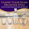 image:imageNutriChef Glass Whiskey Decanter  850ml Globe Whiskey Carafe Alcohol Decanter Set with Glasses  Liquor Decanter w Stopper amp Base For Brandy Wine Cognac Rum Gin Scotch Bourbon271 Ounces