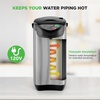 image:imageNutriChef Hot Water Urn Pot Insulated Stainless SteelAuto amp Manual DispenseAuto BoilerSafety Lock Shutoff 338 QT 32L  Auto Boiler Shut Off  PKWK4353 Quarts