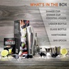 image:imageNutriChef Mixology Bartender Cocktail Shaker Set  Includes 15 amp 30 oz Stainless Steel Shakers 6 Bottle Pourers amp More  Essential Martini Making Kit  Drink Mixing Set  15 Piece Cocktail Bar Set15 Piece Set