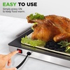 image:imageNutrichef Electric Hot Plate Tray Dish Warmer with Black Glass Top  Ideal for Home Buffet Parties Kitchen amp Dinners  Portable amp Perfect for Tables or Countertops  145 L x 86 W20 x 12 Inches