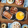 image:imageNutrichef Electric Hot Plate Tray Dish Warmer with Black Glass Top  Ideal for Home Buffet Parties Kitchen amp Dinners  Portable amp Perfect for Tables or Countertops  145 L x 86 W145 x 86 Inches