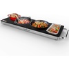 image:imageNutrichef Electric Hot Plate Tray Dish Warmer with Black Glass Top  Ideal for Home Buffet Parties Kitchen amp Dinners  Portable amp Perfect for Tables or Countertops  145 L x 86 W224 x 67 Inches