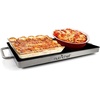 image:imageNutrichef Electric Hot Plate Tray Dish Warmer with Black Glass Top  Ideal for Home Buffet Parties Kitchen amp Dinners  Portable amp Perfect for Tables or Countertops  145 L x 86 W145 x 86 Inches