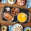 image:imageStainless Steel Warming Hot Plate  Keep Food Warm w Portable Electric Food Tray Dish Warmer w Black Glass Top For Restaurant Parties Buffet Serving Table or Countertop Use  NutriChef AZPKWTR15