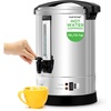 image:imageNutriChef Electric Water Boiler and Warmer  3L317 Qt Stainless Steel Electric Hot Water Dispenser wRotating Base Auto Shut Off Safety Lock Instant Heating for Coffee amp Tea NCHUB13137 Quarts