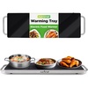 image:imageNutrichef Electric Hot Plate Tray Dish Warmer with Black Glass Top  Ideal for Home Buffet Parties Kitchen amp Dinners  Portable amp Perfect for Tables or Countertops  145 L x 86 W224 x 67 Inches