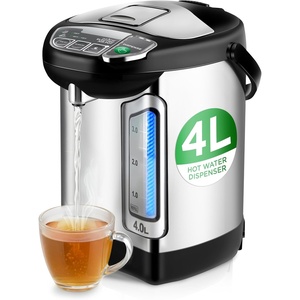 image:imageNutriChef Electric Water Boiler and Warmer  3L317 Qt Stainless Steel Electric Hot Water Dispenser wRotating Base Auto Shut Off Safety Lock Instant Heating for Coffee amp Tea NCHUB1342 Quarts