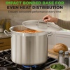 image:imageNutriChef 14 Quart Stock Pot with Lid  Heavy Duty Stainless Steel Induction Ready Ergonomic HandlesStainless Steel