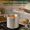 image:imageNutriChef 14 Quart Stock Pot with Lid  Heavy Duty Stainless Steel Induction Ready Ergonomic HandlesStainless Steel