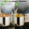 image:imageNutriChef 14 Quart Stock Pot with Lid  Heavy Duty Stainless Steel Induction Ready Ergonomic HandlesStainless Steel