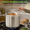 image:imageNutriChef 14 Quart Stock Pot with Lid  Heavy Duty Stainless Steel Induction Ready Ergonomic HandlesStainless Steel
