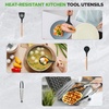 image:imageNutriChef 22Piece NonStick Ceramic Pots and Pans Set  For All Cooktops Including Induction  PTFE amp PFAS Free Includes Bakeware amp UtensilsBlack