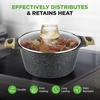 image:imageNutriChef 22Piece NonStick Ceramic Pots and Pans Set  For All Cooktops Including Induction  PTFE amp PFAS Free Includes Bakeware amp UtensilsBlack