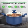 image:imageNutriChef 22Piece NonStick Ceramic Pots and Pans Set  For All Cooktops Including Induction  PTFE amp PFAS Free Includes Bakeware amp UtensilsBlue Gray