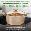 image:imageNutriChef 22Piece NonStick Ceramic Pots and Pans Set  For All Cooktops Including Induction  PTFE amp PFAS Free Includes Bakeware amp UtensilsTaupe Brown