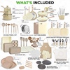 image:imageNutriChef 22Piece NonStick Ceramic Pots and Pans Set  For All Cooktops Including Induction  PTFE amp PFAS Free Includes Bakeware amp UtensilsTaupe Brown