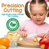 image:imageNutriChef 3Piece Nylon Kitchen Baking Knife Set  Childrens Cooking Knives Safe to Use Firm Grip Serrated Edges Kids Knives Protects Little Chefs Fingers Good For Cutting Food amp Vegetables