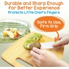 image:imageNutriChef 3Piece Nylon Kitchen Baking Knife Set  Childrens Cooking Knives Safe to Use Firm Grip Serrated Edges Kids Knives Protects Little Chefs Fingers Good For Cutting Food amp Vegetables
