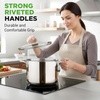 image:imageNutriChef 3Quart Stainless Steel Soup Pot  188 Food Grade Heavy Duty Cookware Stock Pot Stew Pot Simmering Pot Kitchenware wSee Through Lid Dishwasher Safe For Induction Gas Ceramic Cooktops8 Quarts