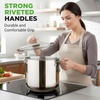 image:imageNutriChef 3Quart Stainless Steel Soup Pot  188 Food Grade Heavy Duty Cookware Stock Pot Stew Pot Simmering Pot Kitchenware wSee Through Lid Dishwasher Safe For Induction Gas Ceramic Cooktops15 Quarts
