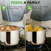 image:imageNutriChef 3Quart Stainless Steel Soup Pot  188 Food Grade Heavy Duty Cookware Stock Pot Stew Pot Simmering Pot Kitchenware wSee Through Lid Dishwasher Safe For Induction Gas Ceramic Cooktops8 Quarts