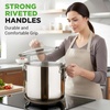 image:imageNutriChef 3Quart Stainless Steel Soup Pot  188 Food Grade Heavy Duty Cookware Stock Pot Stew Pot Simmering Pot Kitchenware wSee Through Lid Dishwasher Safe For Induction Gas Ceramic Cooktops19 Quarts